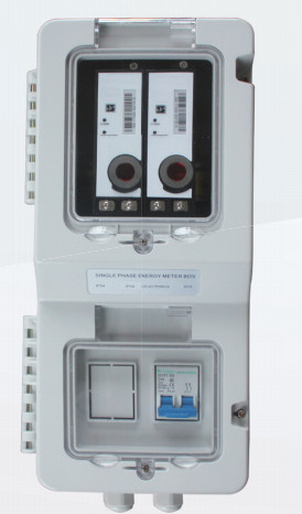 Contenitore fissato al muro di contatore elettrico di 2 posizioni/contenitore esterno di tester di elettricità